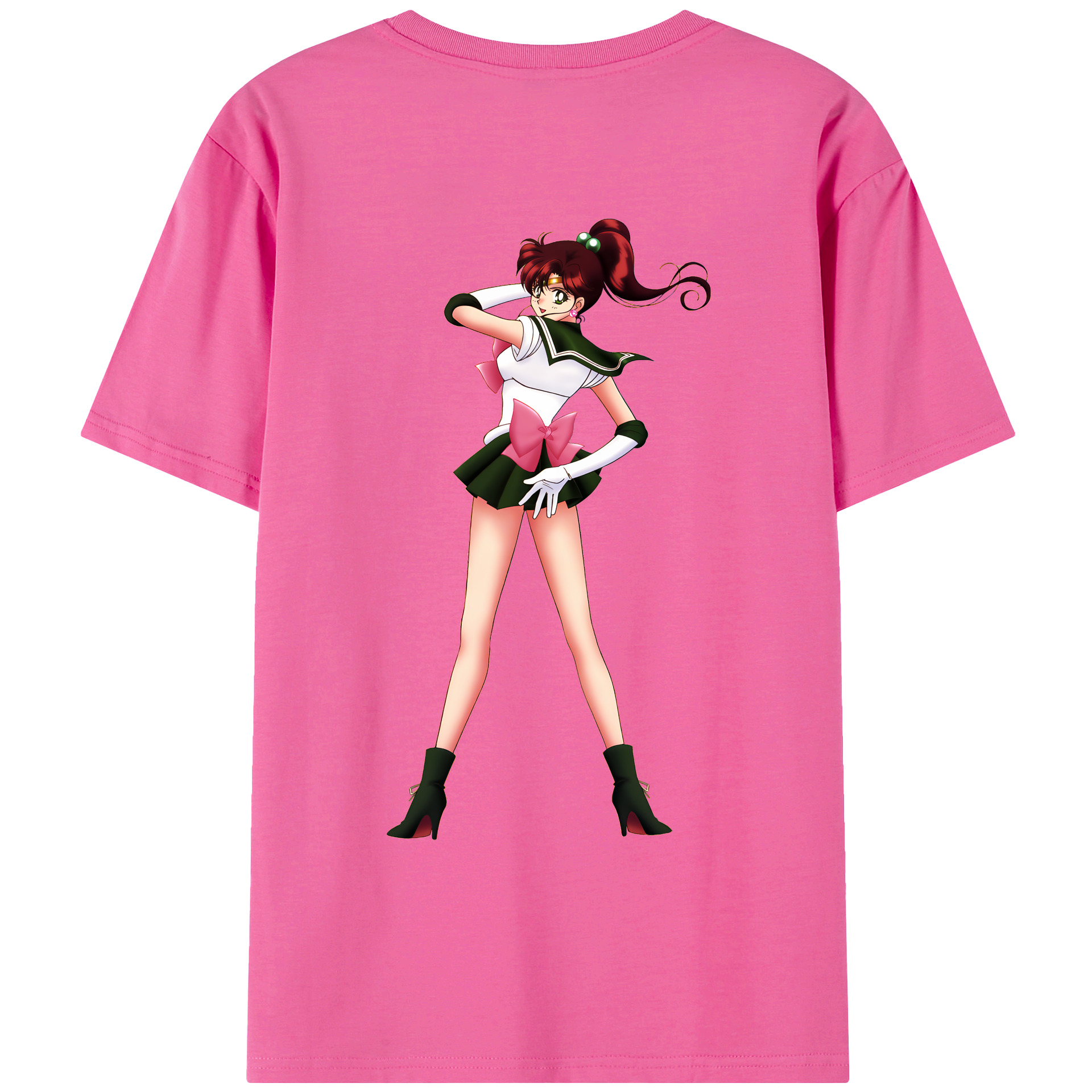 （画像用） 美少女戦士セーラームーン 木野 まこと きの まこと Sailor Moon Kino Makoto （セーラージュピター；Sailor Jupiter） レディース半袖Tシャツ(バックプリント)